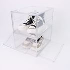 Boîtes à chaussures acryliques en plastique avec la porte magnétique 5kg - charge 10kg