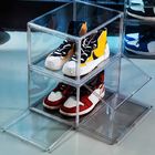 Baisse acrylique faite sur commande Front Shoe Box Clear Transparent