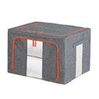 Couvercles de 1.4KG Grey Fabric Storage Boxes With, poubelle de stockage inodore de cube en tissu de Sonsill