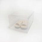 Boîte à chaussures transparente épaissie magnétique, poubelle empilable de chaussure de porte ouverte latérale