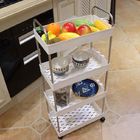 Support mince de chariot à cuisine de 4 rangées pour le poids léger réutilisable végétal facile à installer