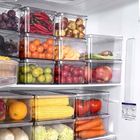 Plastique de sauvegarde libre de l'espace de Bins BPA d'organisateur de réfrigérateur de cuisine