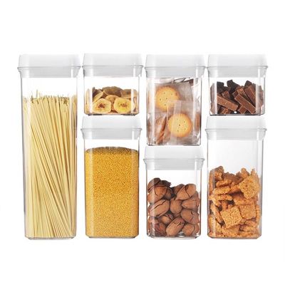 Conteneurs de nourriture transparents en plastique scellés hermétiques