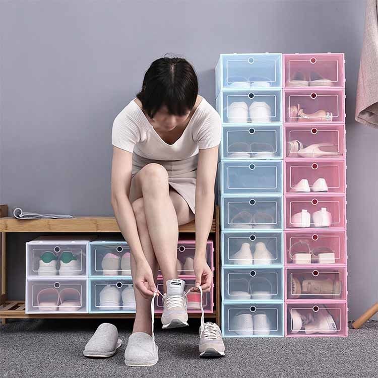 Organisateur transparent de boîte à chaussures