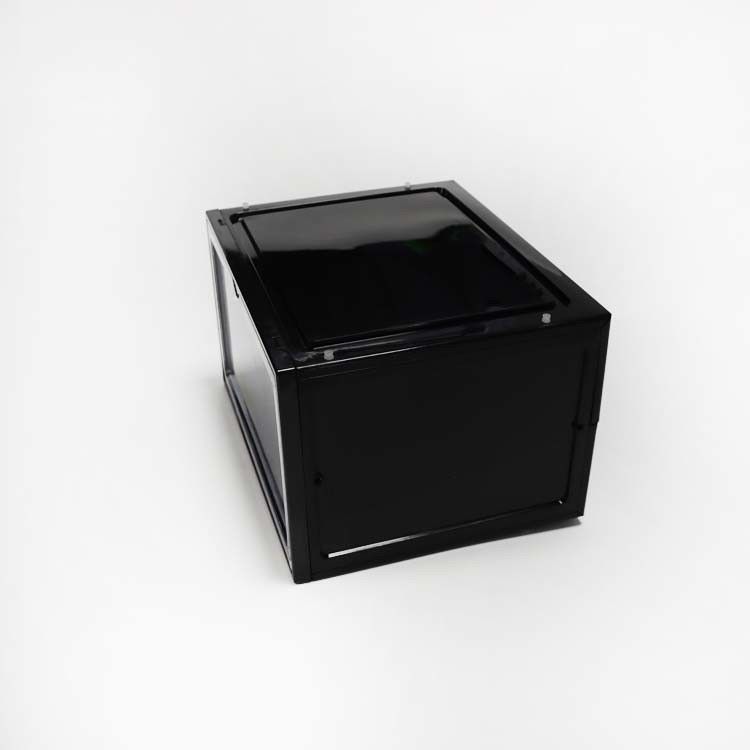 Poids antipoussière en plastique pliant 0.9kg d'ODM de la boîte à chaussures pp de ménage de porte à deux battants