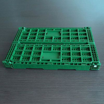 Qualité 40 litres de caisses pliables en plastique de capacité avec des poignées de trou usine