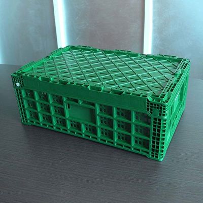 Qualité Caisse en plastique verte 600x400x220cm de stockage pour le légume fruit usine